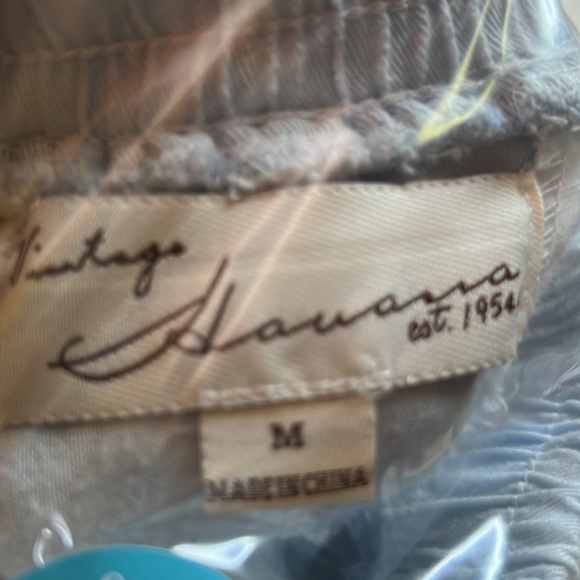 VINTAGE HAVANA Tie Dyed Silky Rayon pants, Size Medium. Blue/White. - Picture 2 of 9